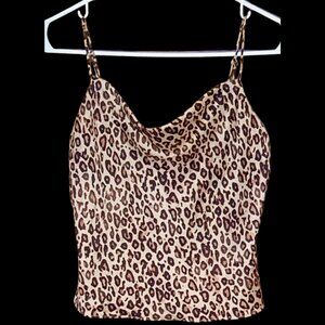 Zara NWT Leopard Print Cami Strappy Tank